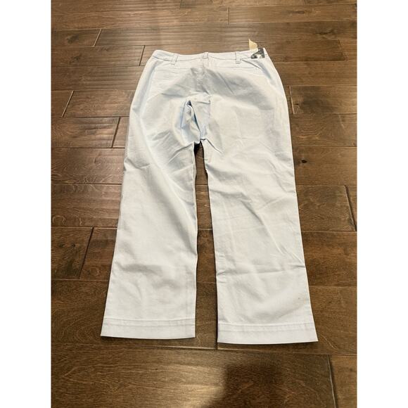 J Crew Womens Blue High-Rise Girlfriend Chino Pants Size 8P NWT New $80 - Picture 3 of 10